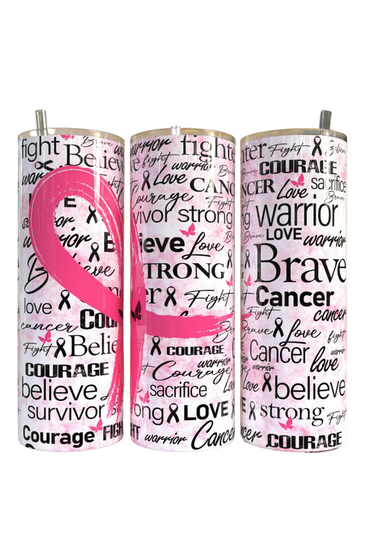 Breast Cancer Warrior Tumbler