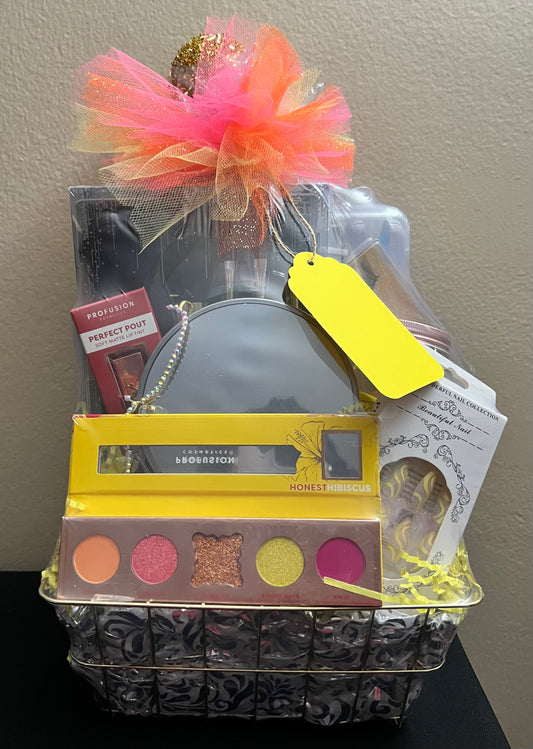 Sunshine Makeup Lover Gift Basket