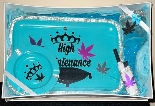 High Maintenance Rolling Tray Set