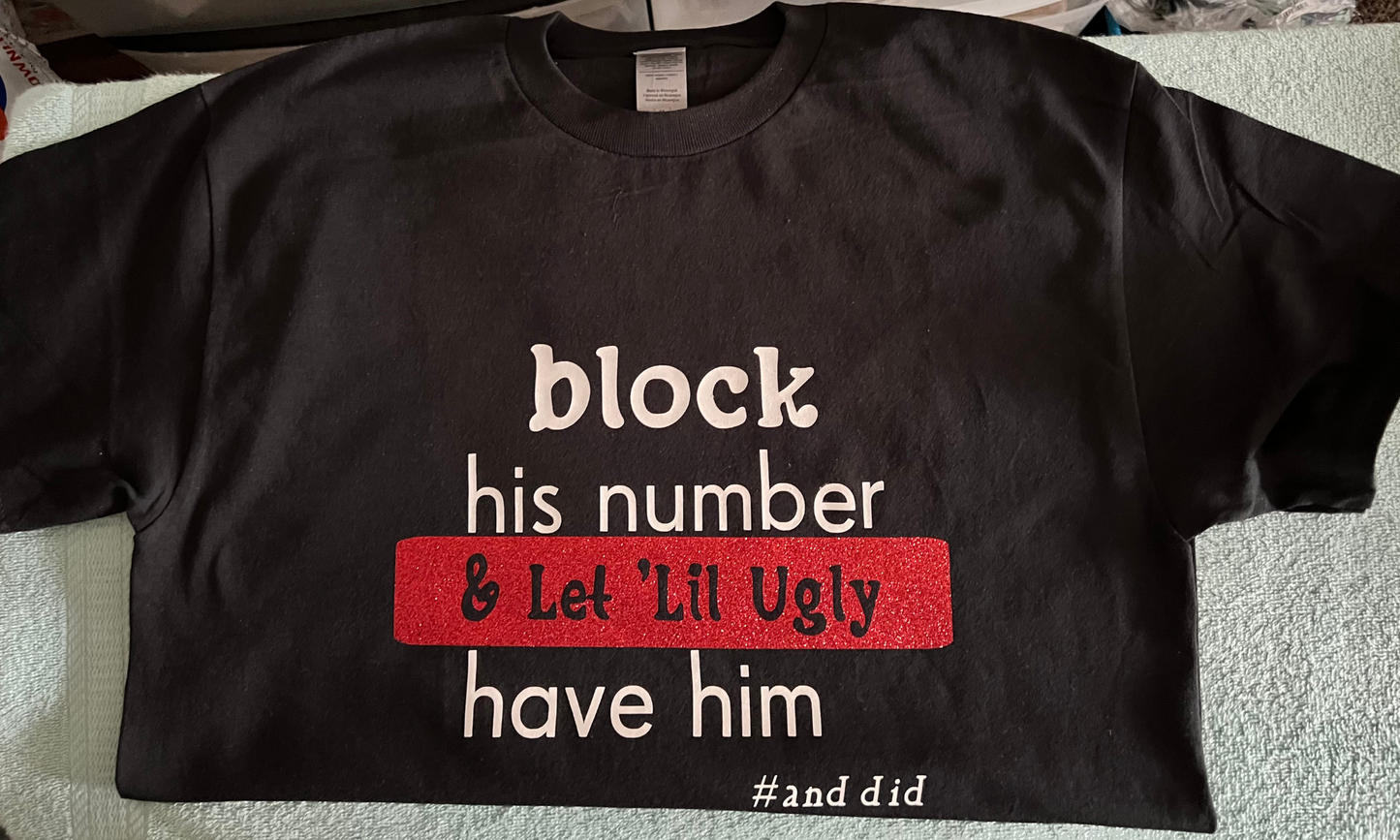 Block His Number Graphic Tee