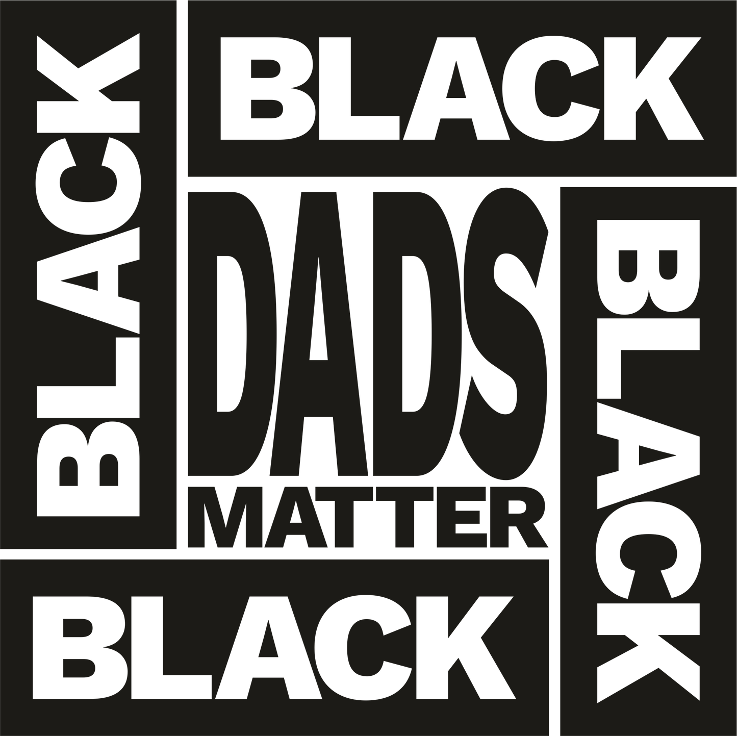 Black Dad's Matter Tee