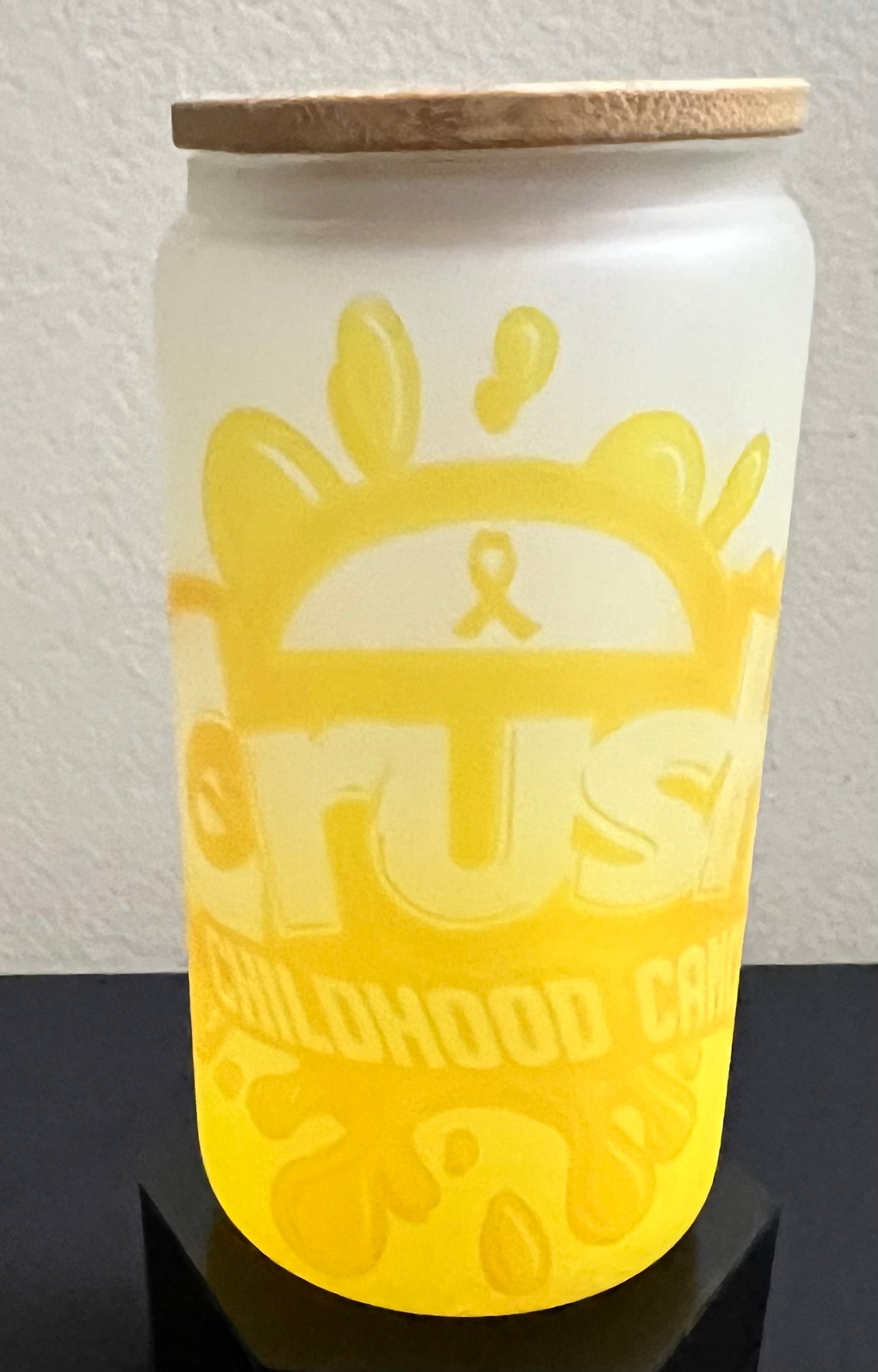 Awareness Frosted Glass Tumblers