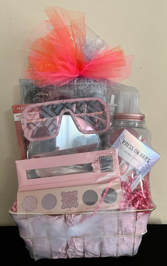 Pink Passion Makeup Lovers Gift Basket