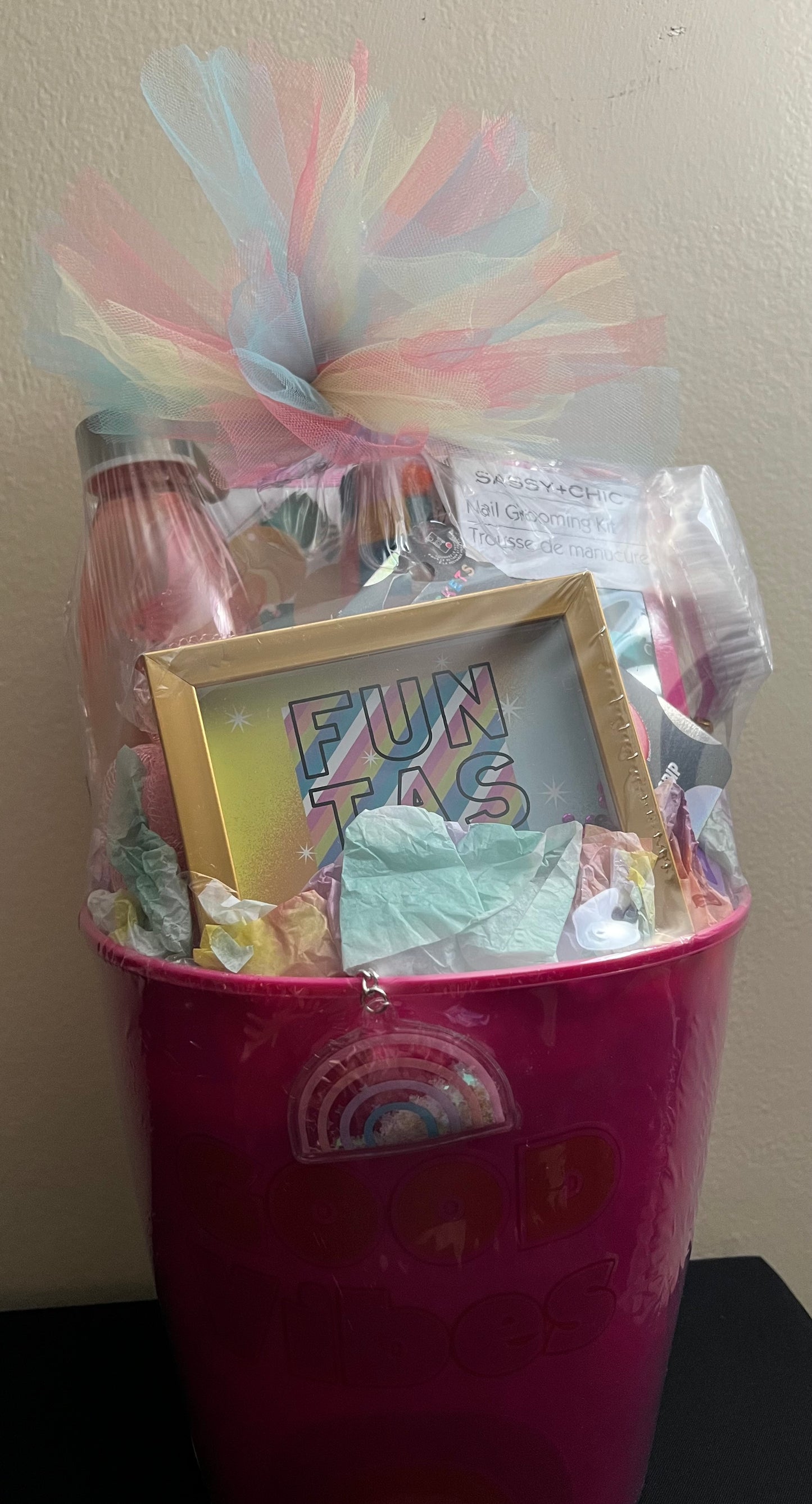 Hot Pink Good Vibes Gift Basket