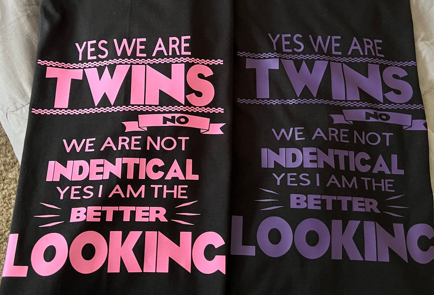 Yes We're Twins Tee