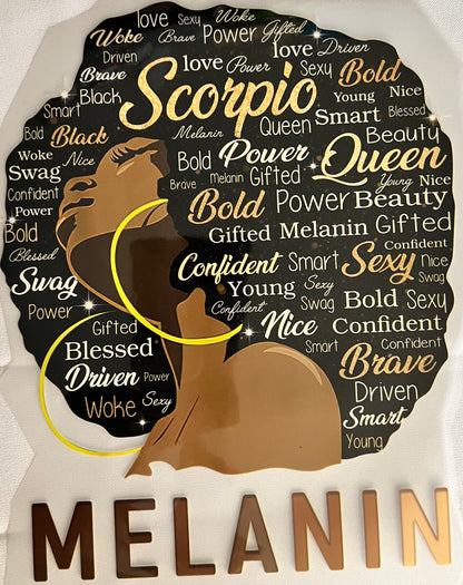 Melanin Scorpio Graphic Tee