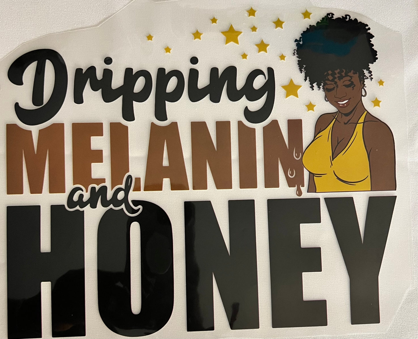 Dripping Melanin and Honey Graphic Tee