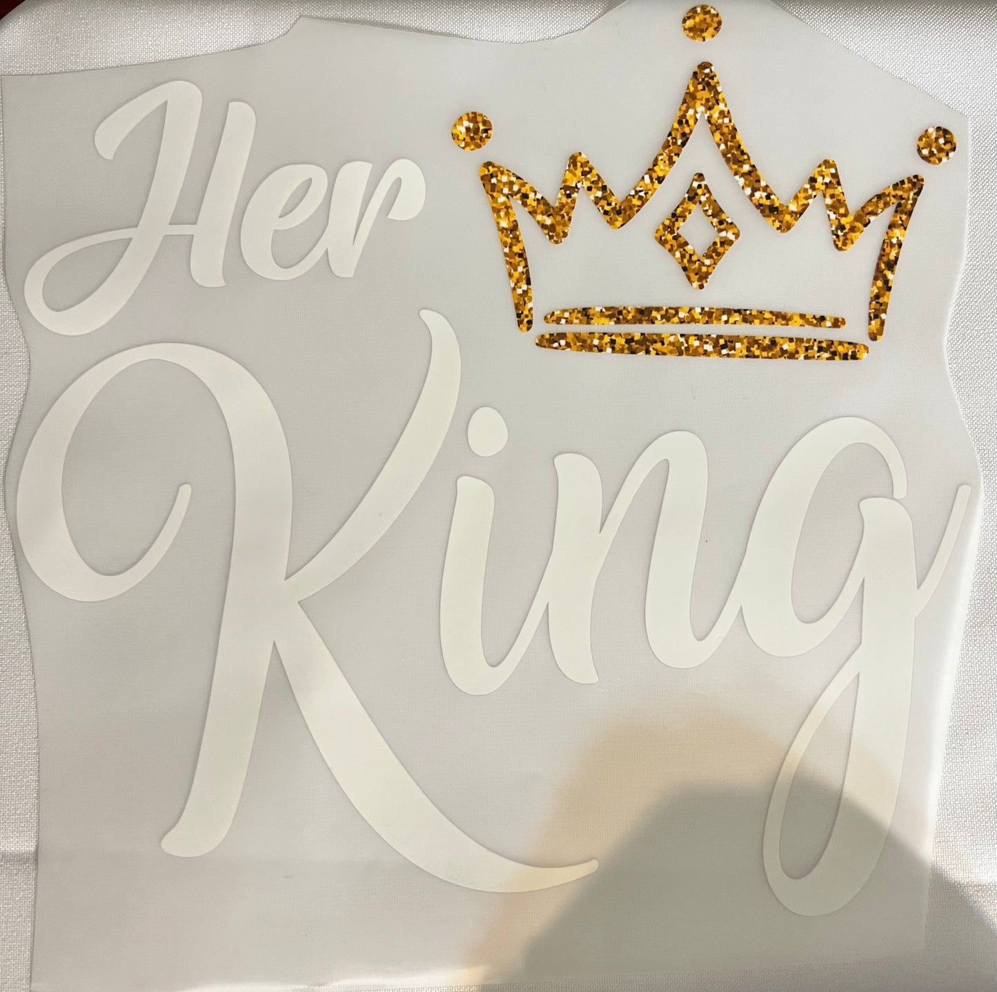 Her King White Graphic Tee or Hoodie