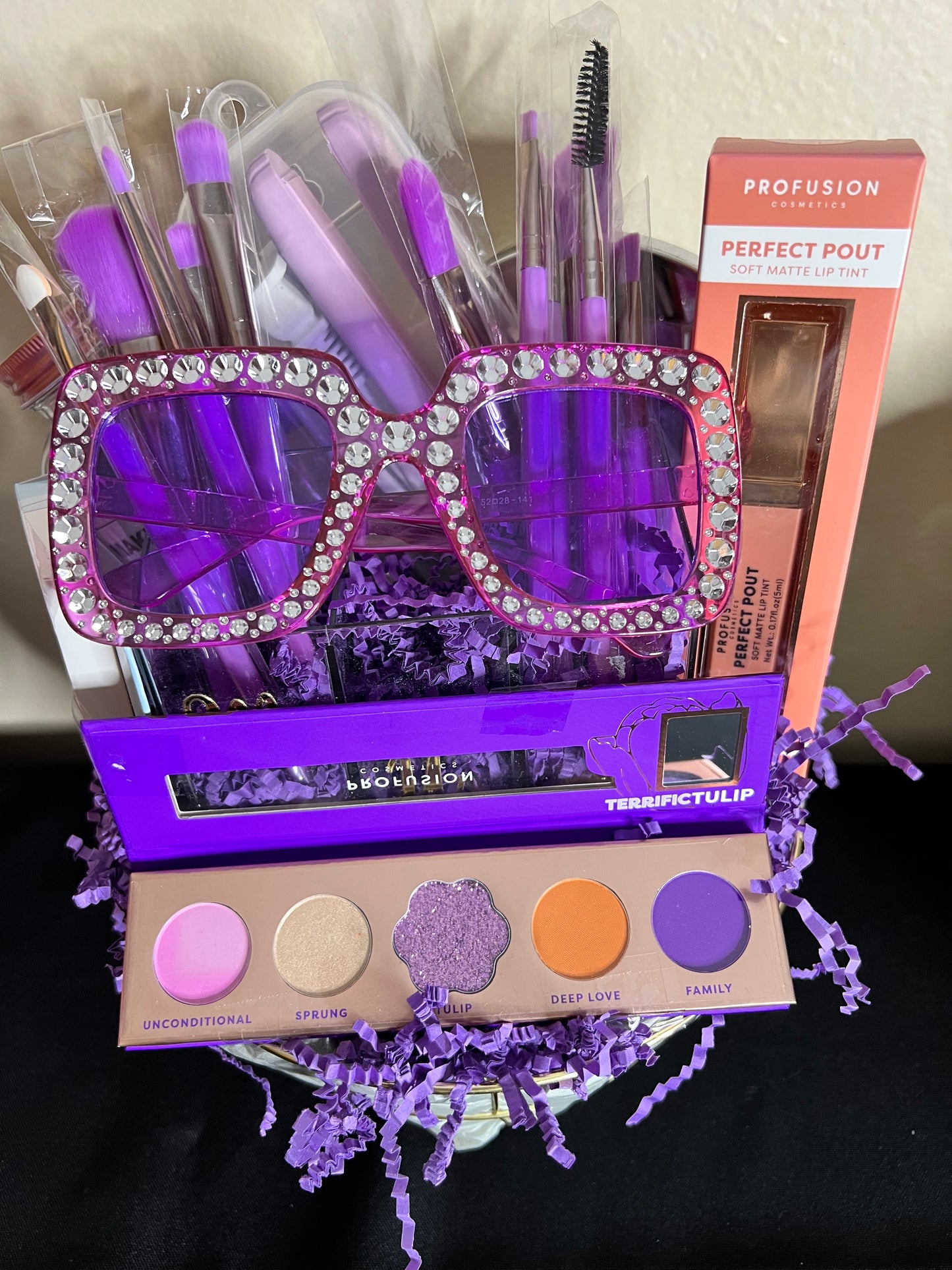 Purple Haze Makeup Lover Gift Basket